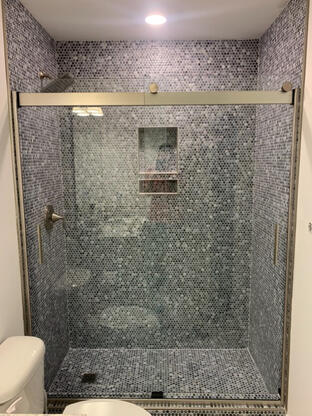 Shower w/ Penny Tile