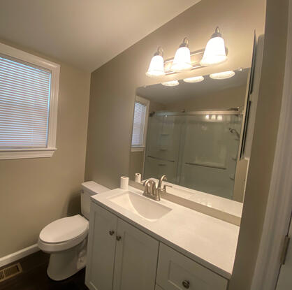 All new bathroom