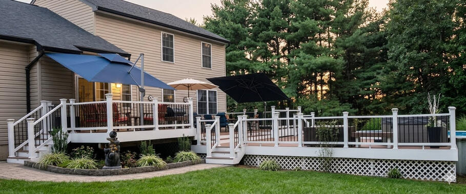 Large composite deck